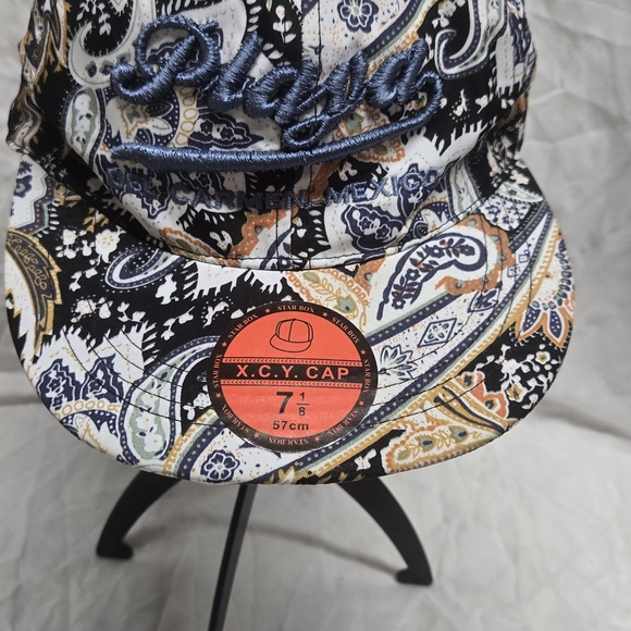 Accessories - Paisley Pattern Cap with‎ Embroidered Logo
